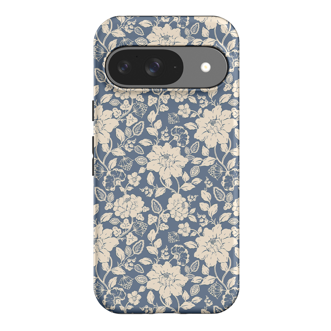 Blue Garden Printed Phone Cases Google Pixel 9 / Armoured by Kasiags Art - The Dairy