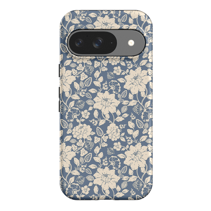Blue Garden Printed Phone Cases Google Pixel 9 / Armoured by Kasiags Art - The Dairy