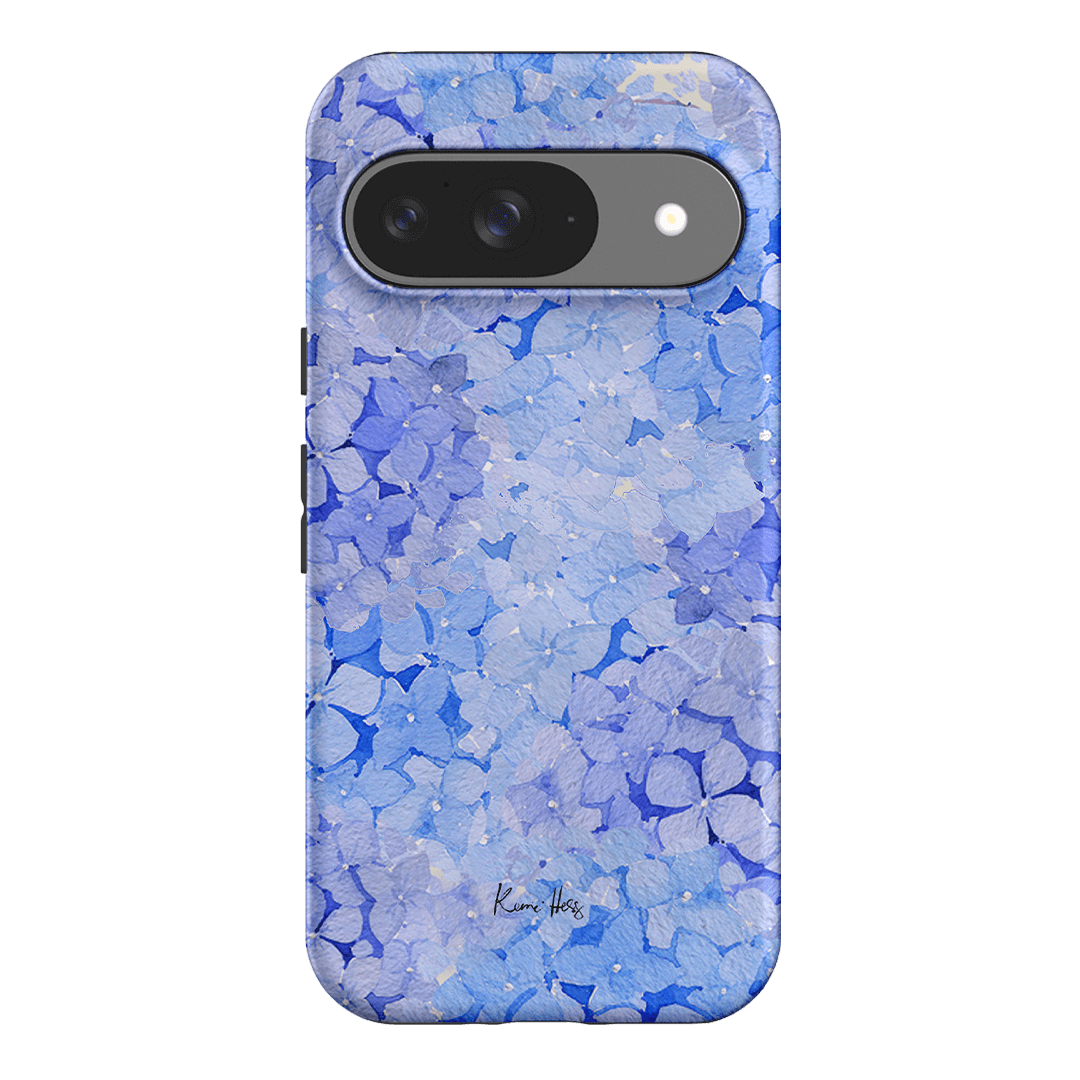Hydrangea Blue Printed Phone Cases Google Pixel 9 / Armoured by Kerrie Hess - The Dairy
