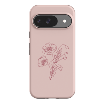 Blush Poppies Printed Phone Cases Google Pixel 9 / Armoured by Typoflora - The Dairy