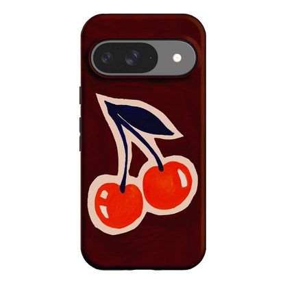 Cherries Printed Phone Cases Google Pixel 9 / Armoured by Studio Bon - The Dairy