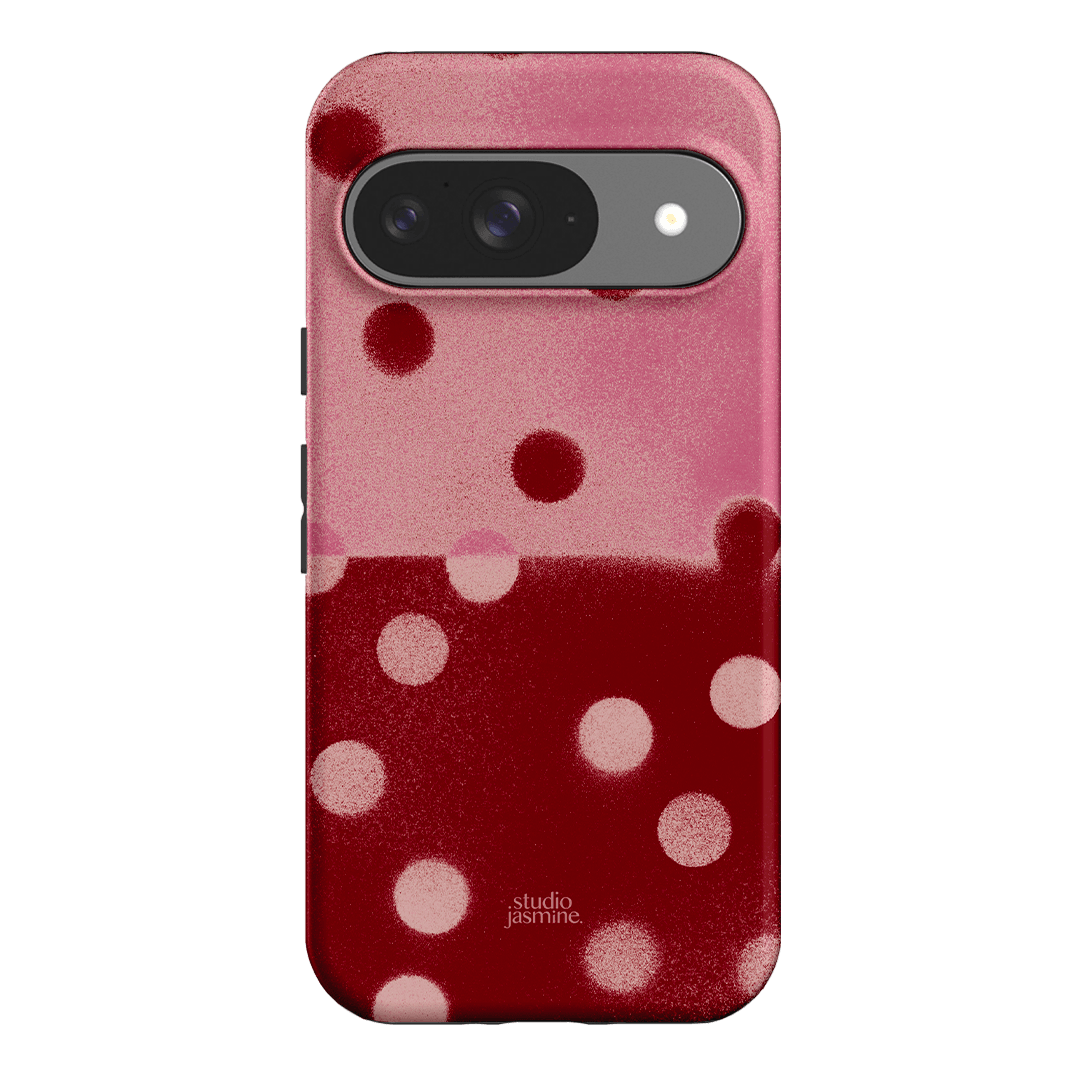 Cherry Polka Dot Printed Phone Cases Google Pixel 9 / Armoured by Jasmine Dowling - The Dairy