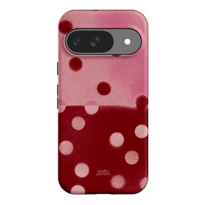 Cherry Polka Dot Printed Phone Cases Google Pixel 9 / Armoured by Jasmine Dowling - The Dairy
