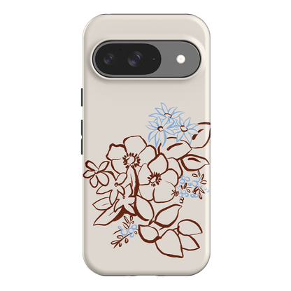 Cream Posy Printed Phone Cases Google Pixel 9 / Armoured by Typoflora - The Dairy