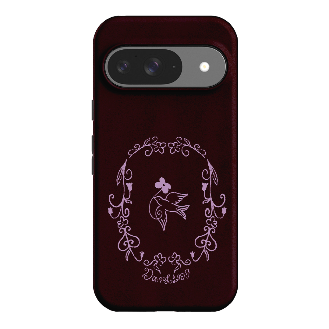 Darling Burgundy Printed Phone Cases by The Dairy - The Dairy