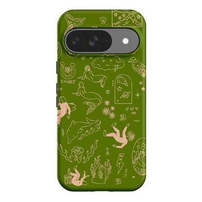 Easty Flash Green Printed Phone Cases Google Pixel 9 / Armoured by Easty Beasty - The Dairy