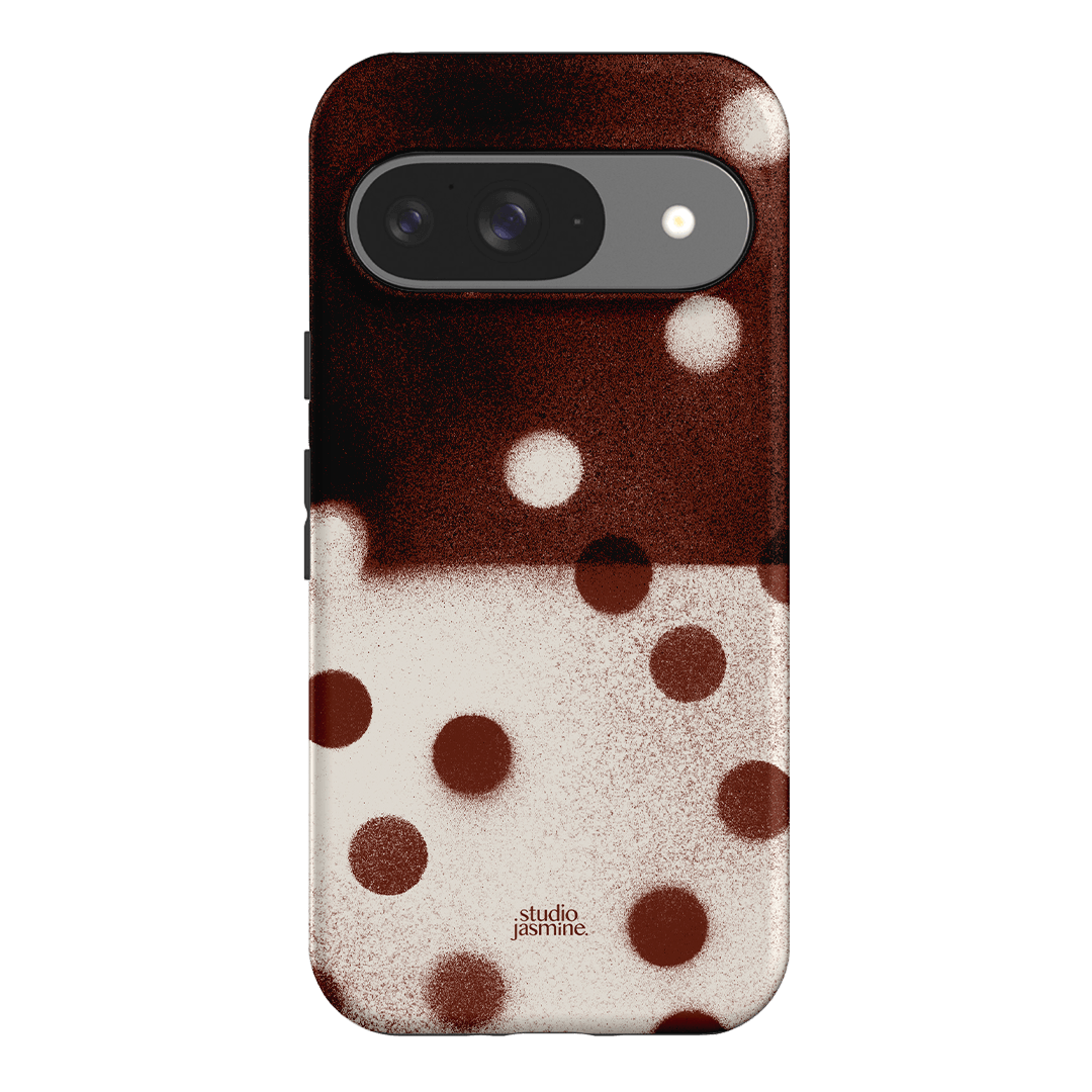 Espresso Polka Dot Printed Phone Cases Google Pixel 9 / Armoured by Jasmine Dowling - The Dairy