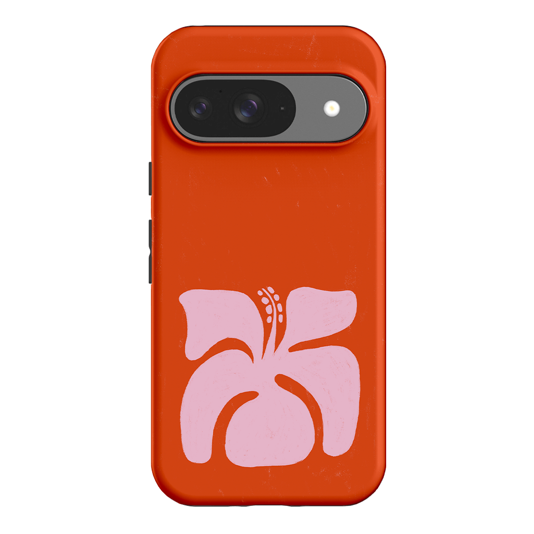 Hibiscus Crush Printed Phone Cases Google Pixel 9 / Armoured by Marie Faurrite - The Dairy
