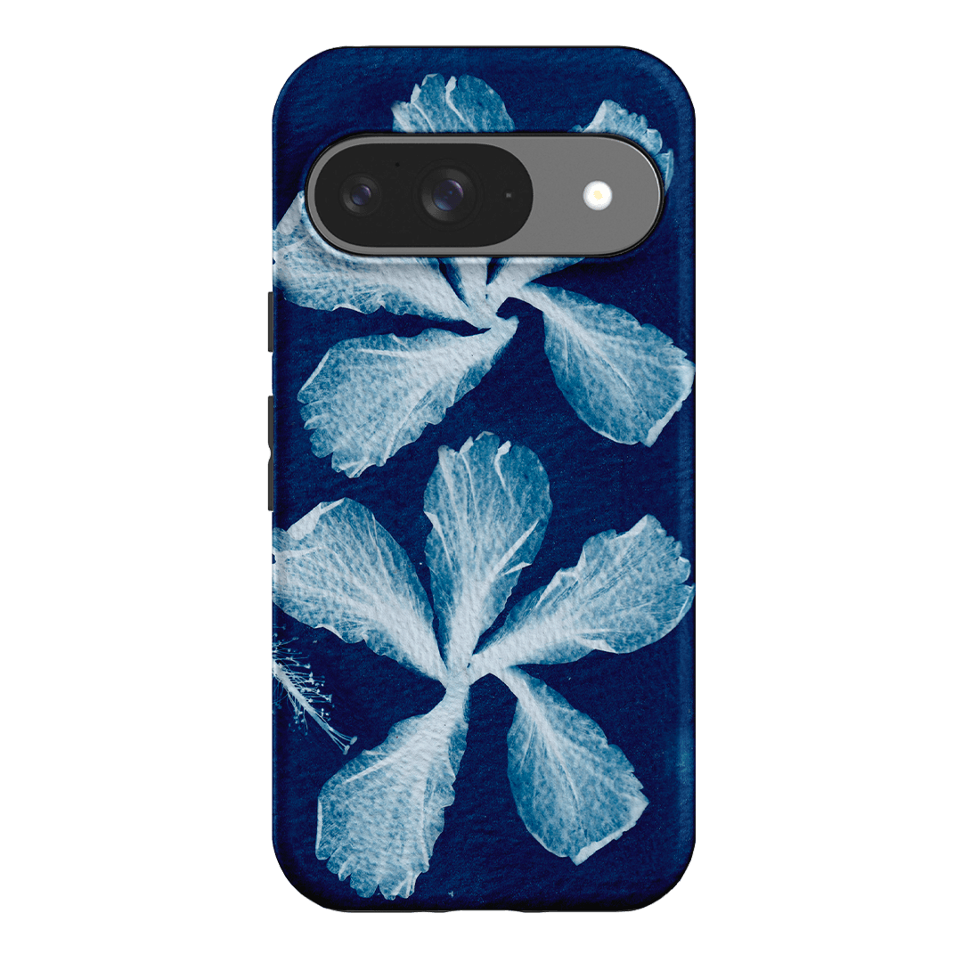 Hibiscus Cyanotype Printed Phone Cases Google Pixel 9 / Armoured by Sally Hungerford - The Dairy