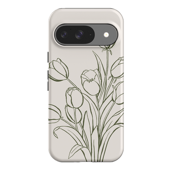 Inked Tulips Printed Phone Cases Google Pixel 9 / Armoured by Typoflora - The Dairy