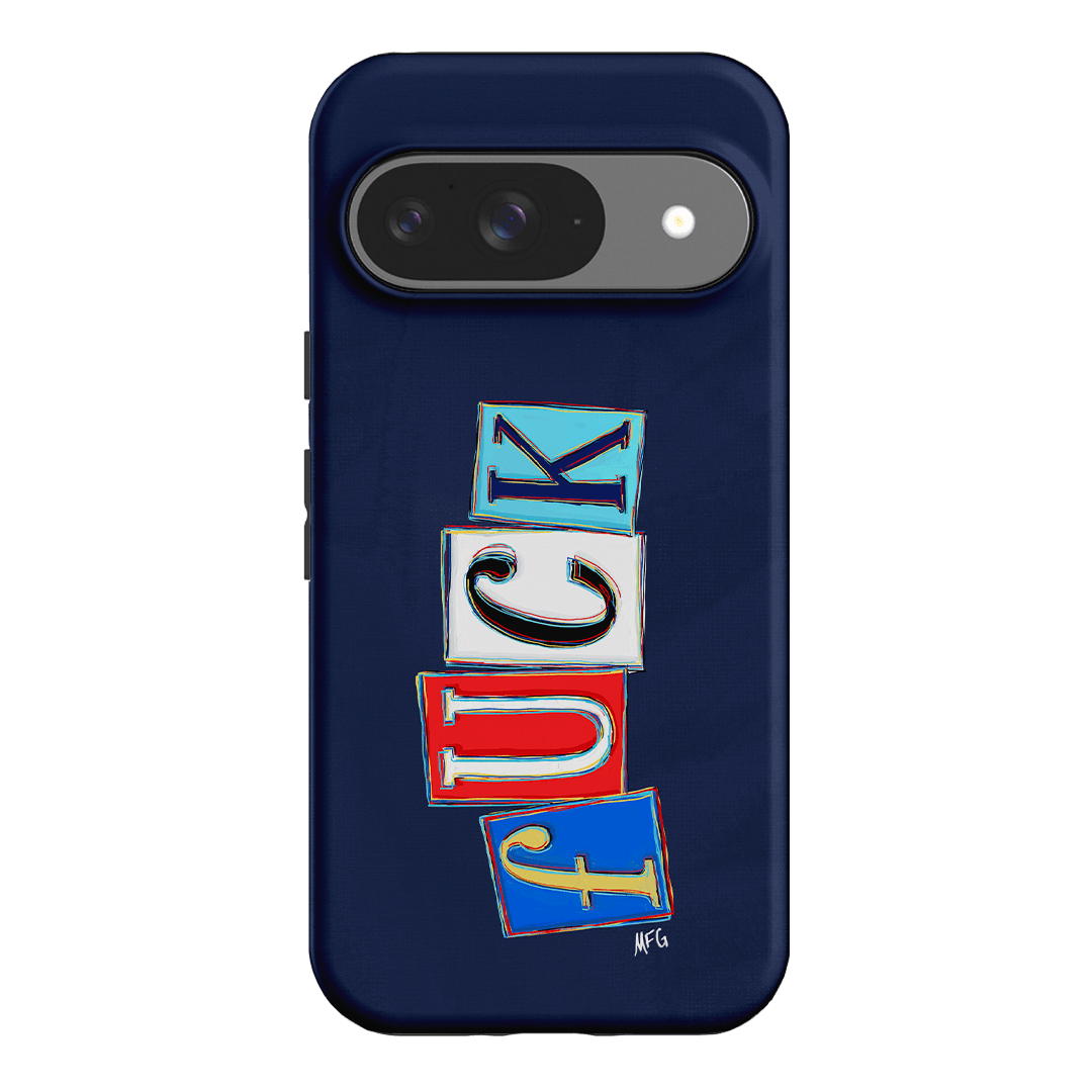 Lil Fcks Blue Printed Phone Cases Google Pixel 9 / Armoured by Margarbs Art - The Dairy
