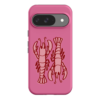 Lobster Love Pink Printed Phone Cases Google Pixel 9 / Armoured by The Dairy - The Dairy