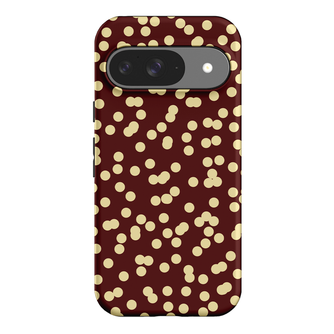 Mini Confetti Burgundy Butter Printed Phone Cases Google Pixel 9 / Armoured by Veronica Tucker - The Dairy