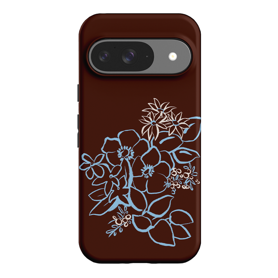 Mocha Posy Printed Phone Cases Google Pixel 9 / Armoured by Typoflora - The Dairy