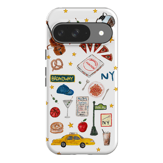 NYC White Printed Phone Cases Google Pixel 9 / Armoured by BG. Studio - The Dairy