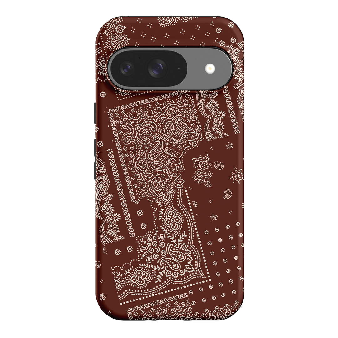Paisley Cinnamon Printed Phone Cases Google Pixel 9 / Armoured by The Dairy - The Dairy