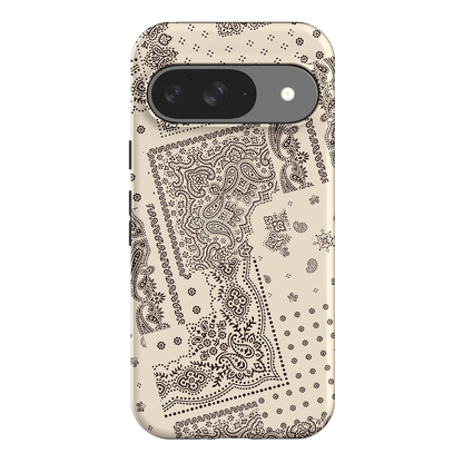 Paisley Ecru Printed Phone Cases Google Pixel 9 / Armoured by The Dairy - The Dairy