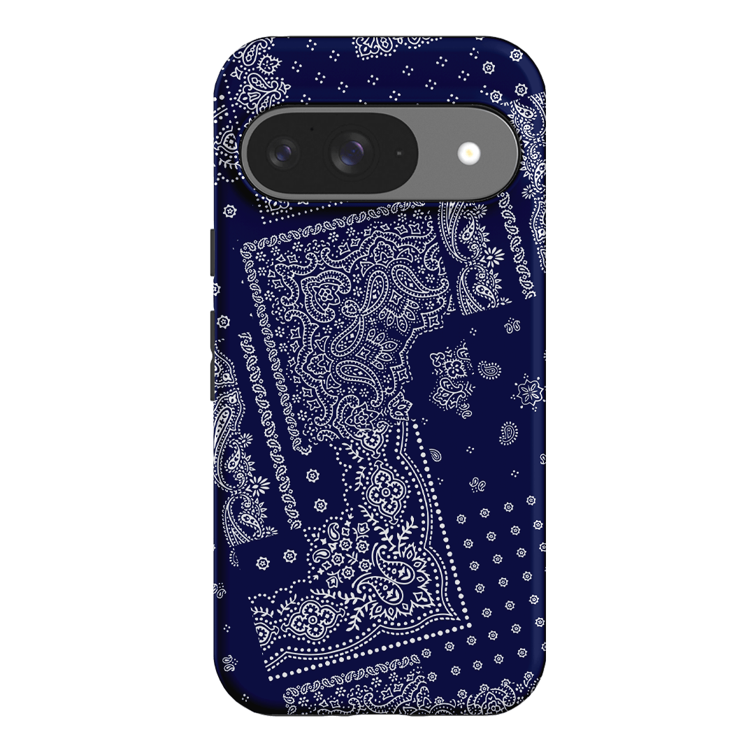 Paisley Indigo Printed Phone Cases Google Pixel 9 / Armoured by The Dairy - The Dairy