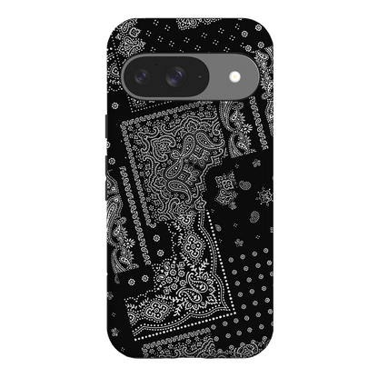 Paisley Noir Printed Phone Cases Google Pixel 9 / Armoured by The Dairy - The Dairy