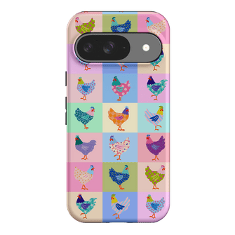 Pastel Chickens Printed Phone Cases Google Pixel 9 / Armoured by Kayla Henley - The Dairy