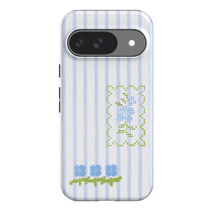 Patchwork Blue Printed Phone Cases Google Pixel 9 / Armoured by Kayla Carr - The Dairy