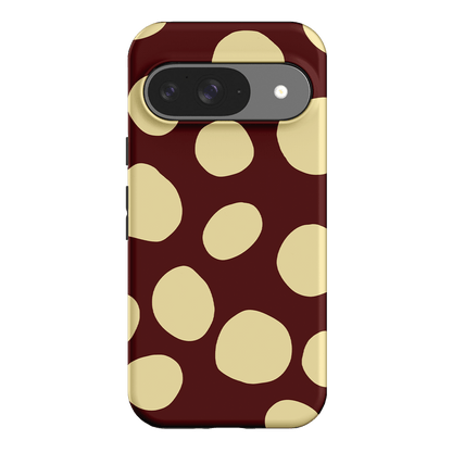 Pebbles Burgundy Butter Printed Phone Cases Google Pixel 9 / Armoured by Veronica Tucker - The Dairy