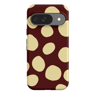 Pebbles Burgundy Butter Printed Phone Cases Google Pixel 9 / Armoured by Veronica Tucker - The Dairy