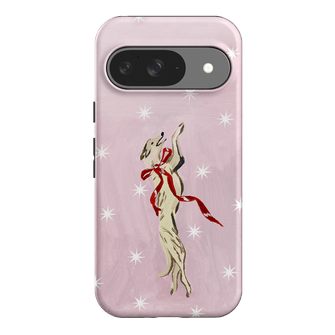 Pink Bow Hound Printed Phone Cases Google Pixel 9 / Armoured by Lisa Hu - The Dairy