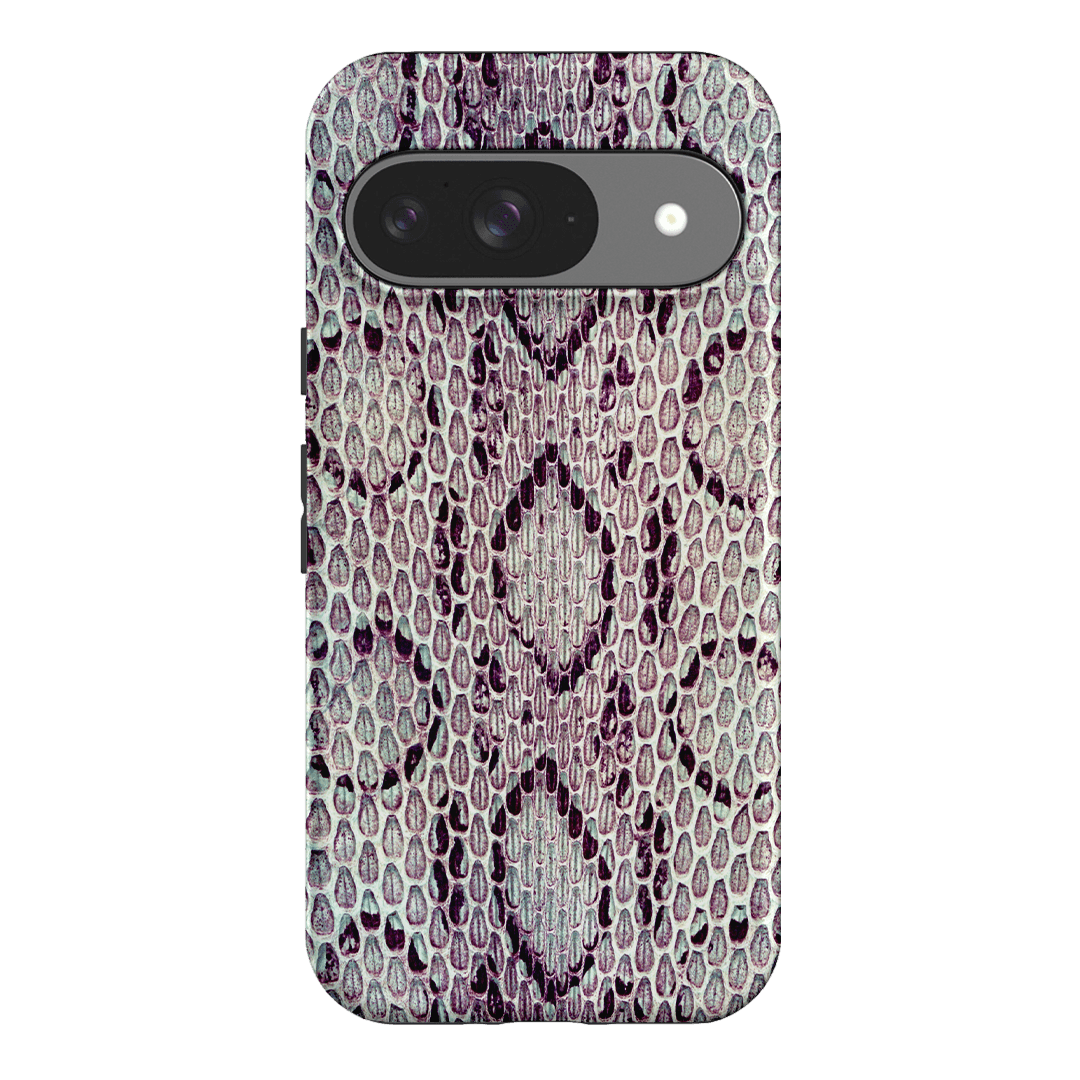 Plum Python Printed Phone Cases Google Pixel 9 / Armoured by The Dairy - The Dairy