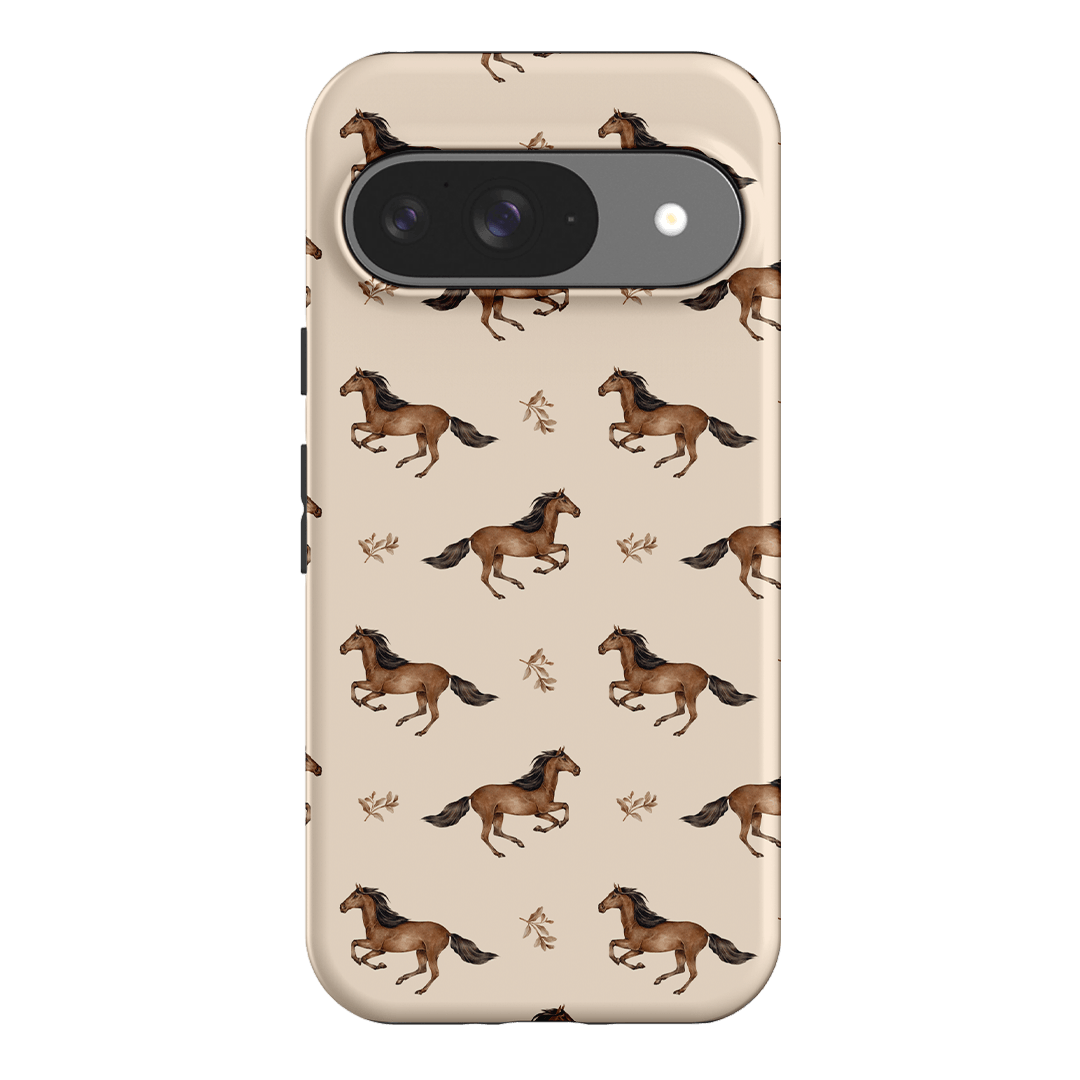 Running Horse Printed Phone Cases Google Pixel 9 / Armoured by Kasiags Art - The Dairy