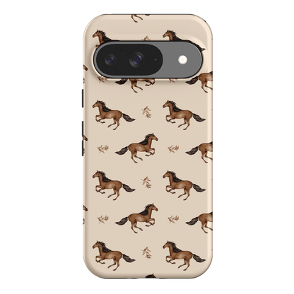 Running Horse Printed Phone Cases Google Pixel 9 / Armoured by Kasiags Art - The Dairy