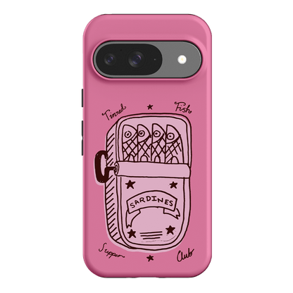 Sardine Social Pink Printed Phone Cases Google Pixel 9 / Armoured by The Dairy - The Dairy