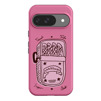 Sardine Social Pink Printed Phone Cases Google Pixel 9 / Armoured by The Dairy - The Dairy