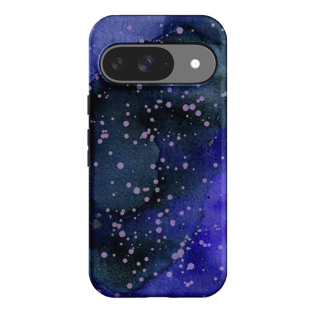 Spotty Navy Printed Phone Cases Google Pixel 9 / Armoured by The Dairy - The Dairy