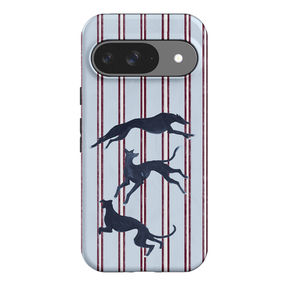 Stripey Hounds Printed Phone Cases Google Pixel 9 / Armoured by Lisa Hu - The Dairy