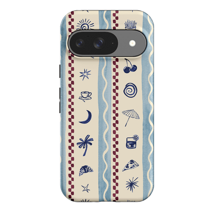 Summer Snacks Blue Printed Phone Cases Google Pixel 9 / Armoured by Charlie Taylor - The Dairy