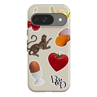 Sunday Stickers Cream Printed Phone Cases Google Pixel 9 / Armoured by Desmond & Dempsey - The Dairy