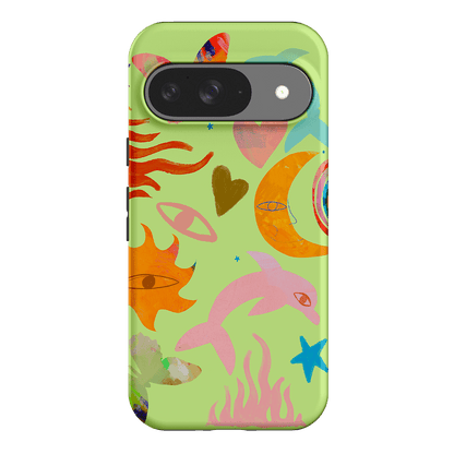 Tattoos Green Printed Phone Cases Google Pixel 9 / Armoured by Kate Eliza - The Dairy