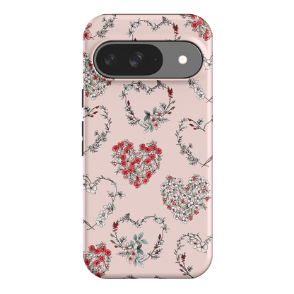 Wild Heart Wreath Printed Phone Cases Google Pixel 9 / Armoured by Typoflora - The Dairy