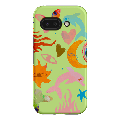 Tattoos Green Printed Phone Cases Google Pixel 9A / Armoured by Kate Eliza - The Dairy