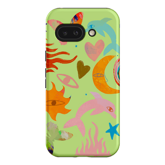 Tattoos Green Printed Phone Cases Google Pixel 9A / Armoured by Kate Eliza - The Dairy