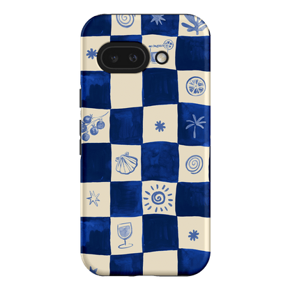 Afternoon Mezze Azure Printed Phone Cases Google Pixel 9A / Armoured by Charlie Taylor - The Dairy