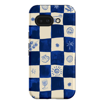 Afternoon Mezze Azure Printed Phone Cases Google Pixel 9A / Armoured by Charlie Taylor - The Dairy