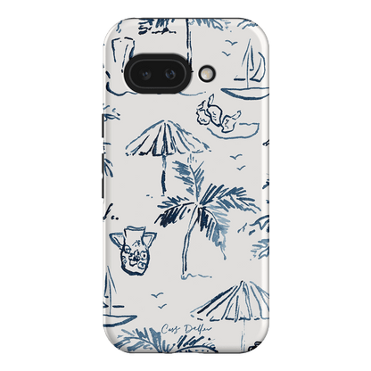 Balmy Blue Printed Phone Cases Google Pixel 9A / Armoured by Cass Deller - The Dairy