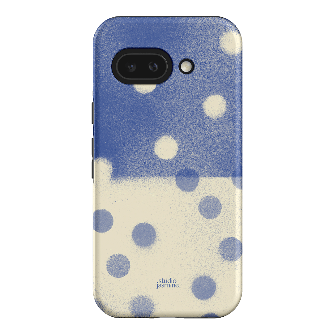 Bleu Polka Dot Printed Phone Cases Google Pixel 9A / Armoured by Jasmine Dowling - The Dairy