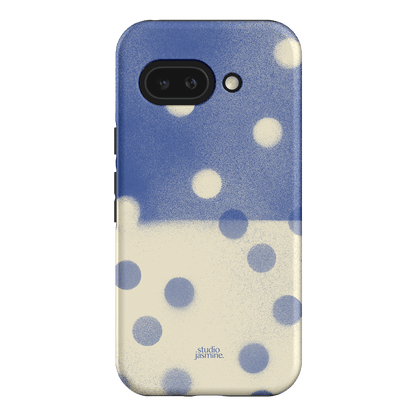 Bleu Polka Dot Printed Phone Cases Google Pixel 9A / Armoured by Jasmine Dowling - The Dairy