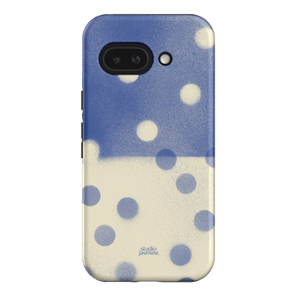Bleu Polka Dot Printed Phone Cases Google Pixel 9A / Armoured by Jasmine Dowling - The Dairy