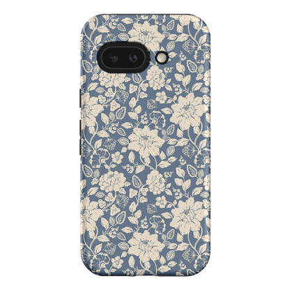 Blue Garden Printed Phone Cases Google Pixel 9A / Armoured by Kasiags Art - The Dairy