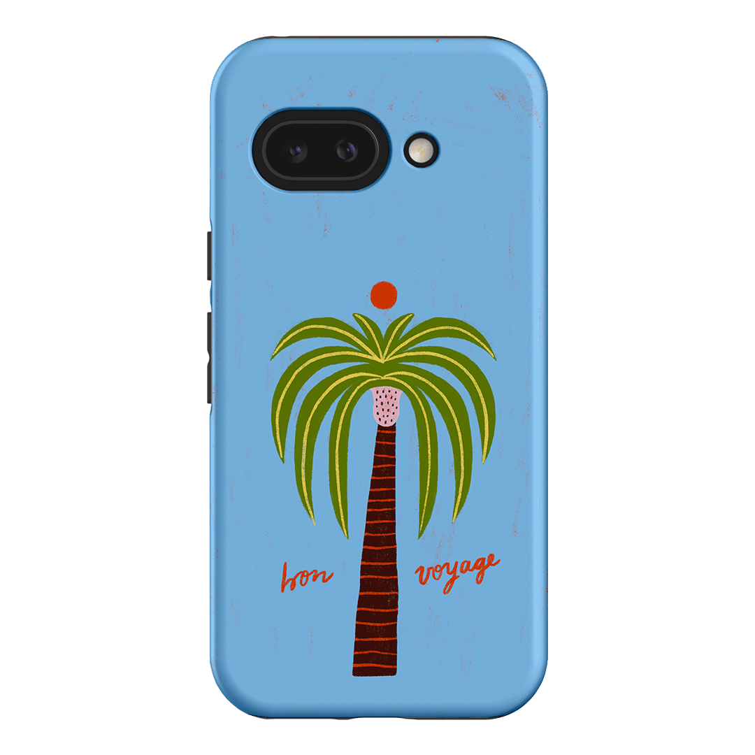 Bon Voyage Blue Printed Phone Cases Google Pixel 9A / Armoured by Marie Faurrite - The Dairy