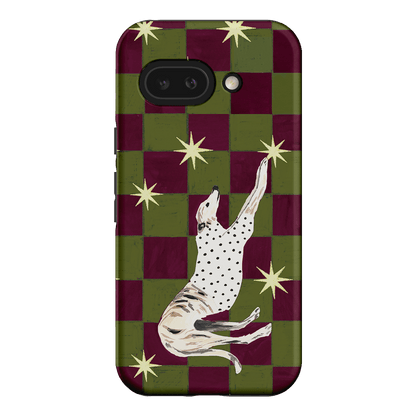 Check Greyhound Green Printed Phone Cases Google Pixel 9A / Armoured by Lisa Hu - The Dairy